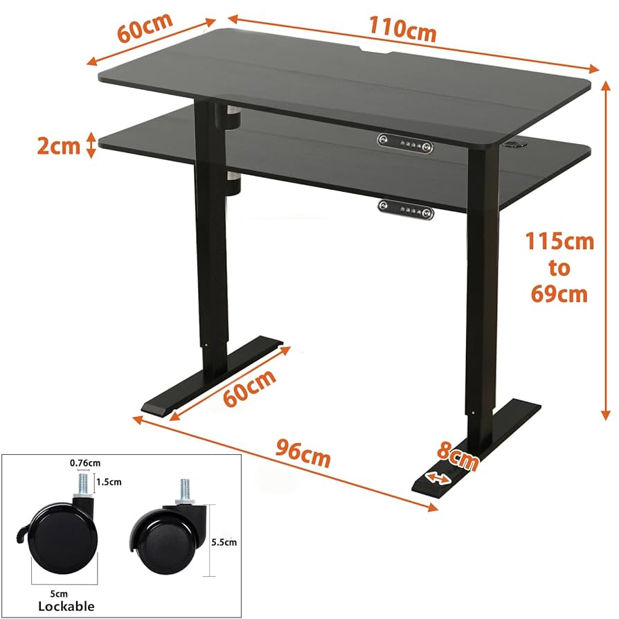 Radlove 電動昇降式スタンディングデスク 幅110CM×奥行60CM Amazon | Radlove 昇降デスク パソコンデスク 電動昇降式デスク